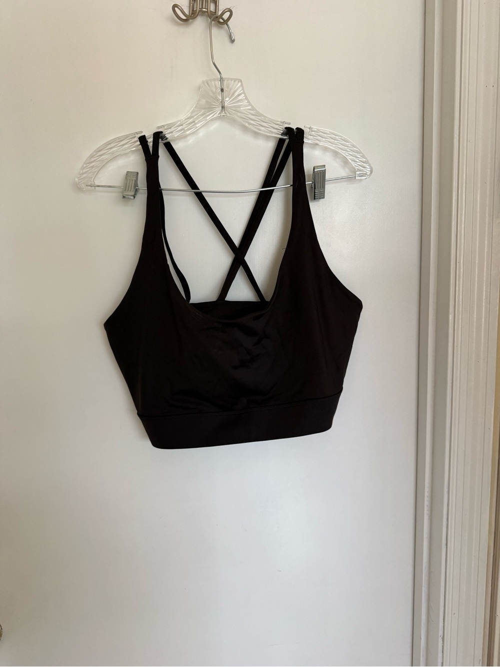 NWOT Balance Athletica Black Strappy sports bra